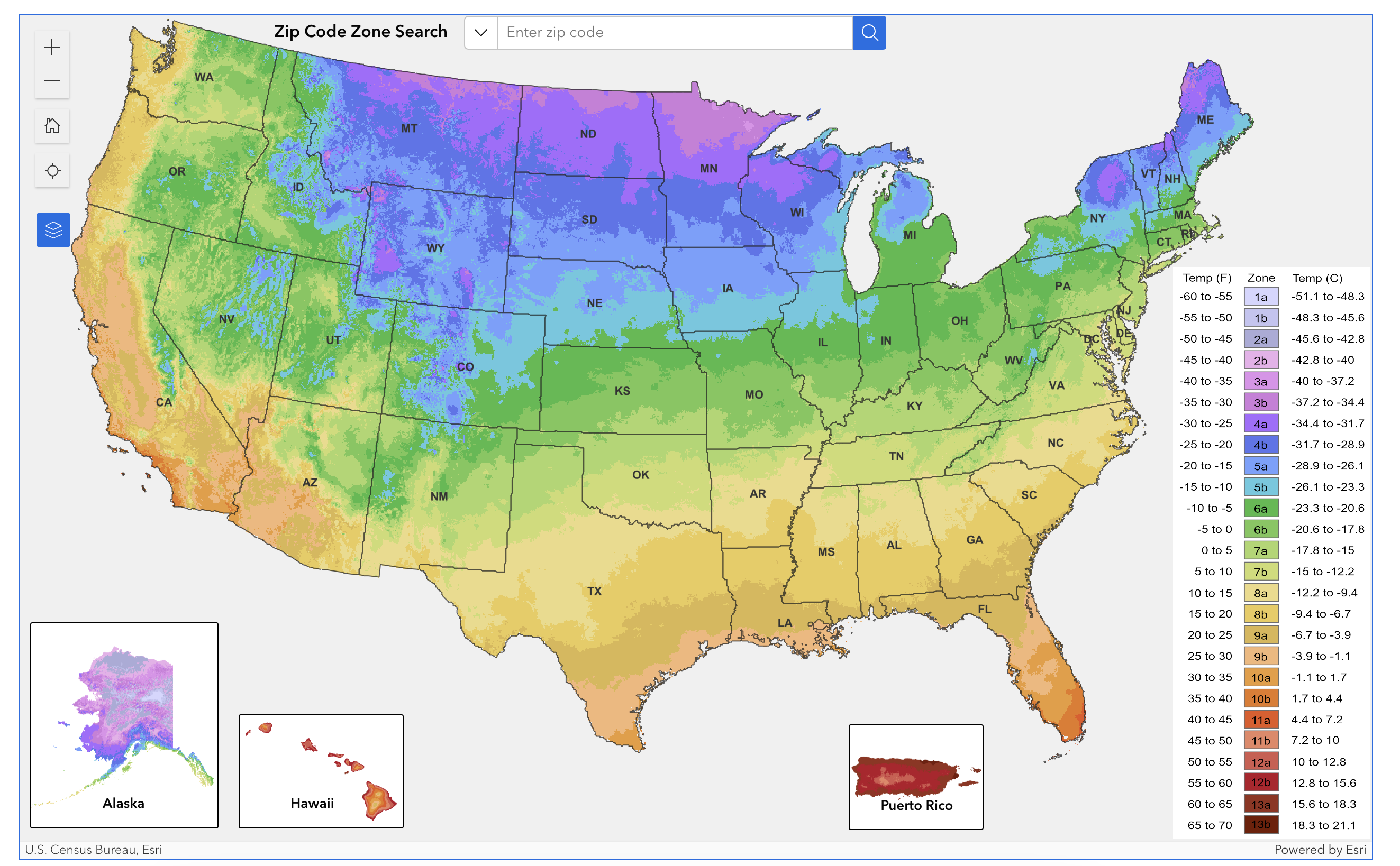 Updated plant hardiness map from the U.S. Department of Agriculture.